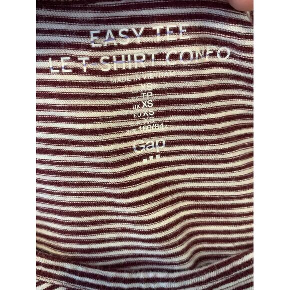 Gap red white striped long sleeves top size XS - Picture 3 of 12